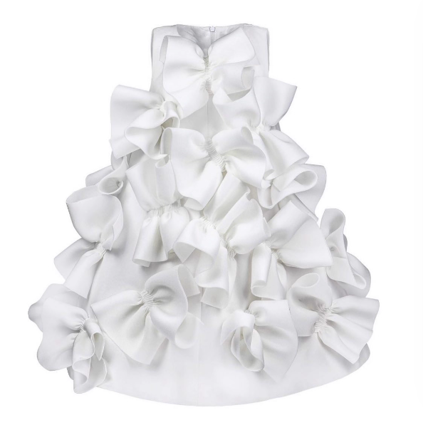 Pageant Dresses for Girls Satin Ruffles Poof Party Dress for Girls Ball Gown