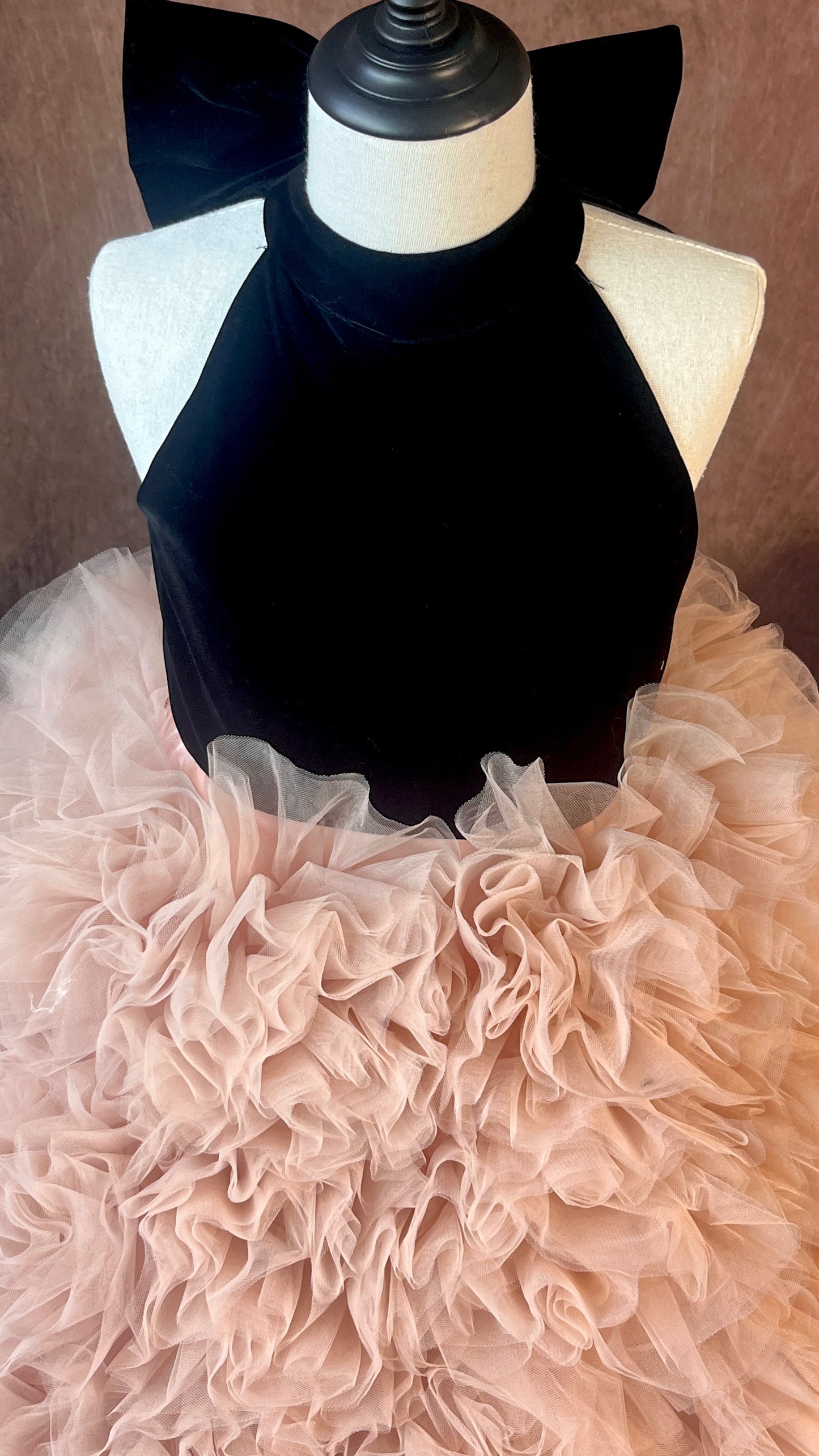 Tulle Flower Girl Dresses for Wedding Kids High Neck Princess Dress Girls Prom Party Ball Gown